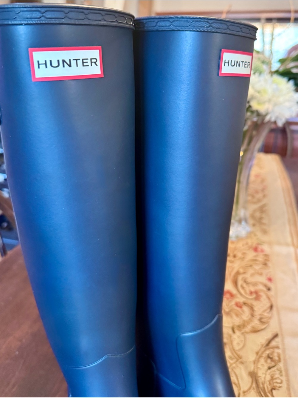 Women's Hunter Original Tall Rain Boots in Navy